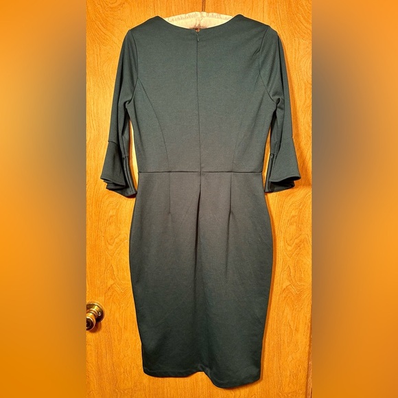 Old Navy teal bell sleeve midi dress size XS - Picture 4 of 9